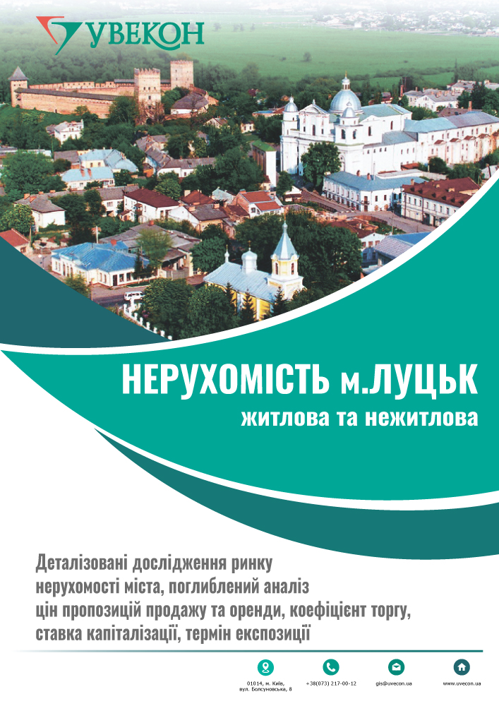 Нерухомість м.Луцьк. Тенденції цінових показників