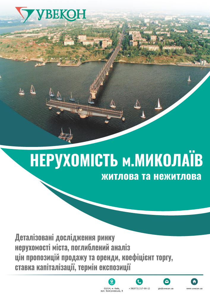 Нерухомість м. Миколаїв. Тенденції цінових показників
