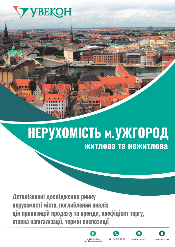 Нерухомість м. Ужгород. Тенденції цінових показників