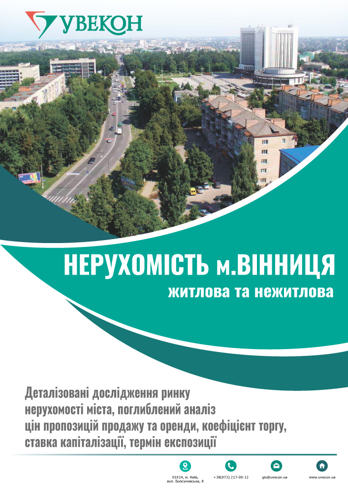 Нерухомість м. Вінниця.  Тенденції цінових показників
